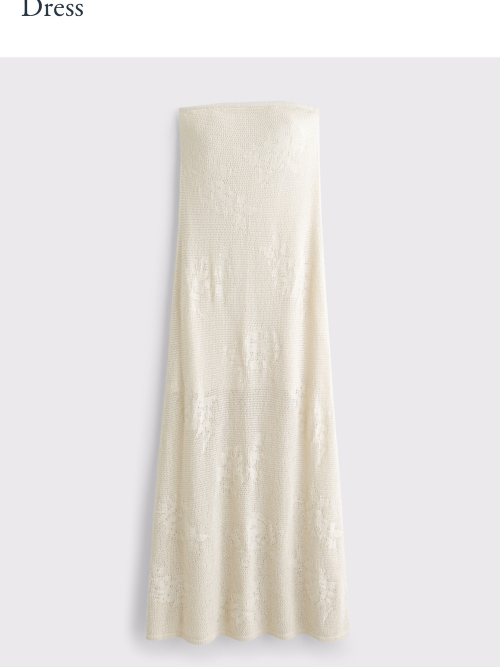 Abercrombie & Fitch Cream Strapless Knit Dress - Picture 3 of 3